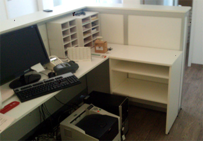 Leuchttheke Empfangstheke Oranienburg